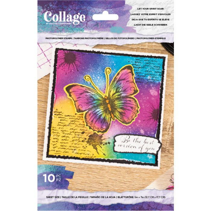 Let Your Spirit Soar - Collage Clearstamps Let Your Spirit Soar - Collage Clearstamps
