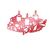 Christmas Wreathed Candles - Couture Creations