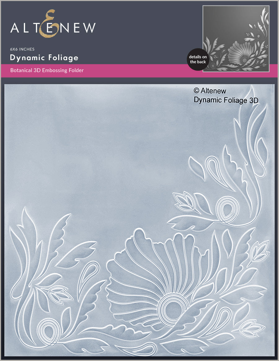 Dynamic Foliage - 3D Embossing Folder