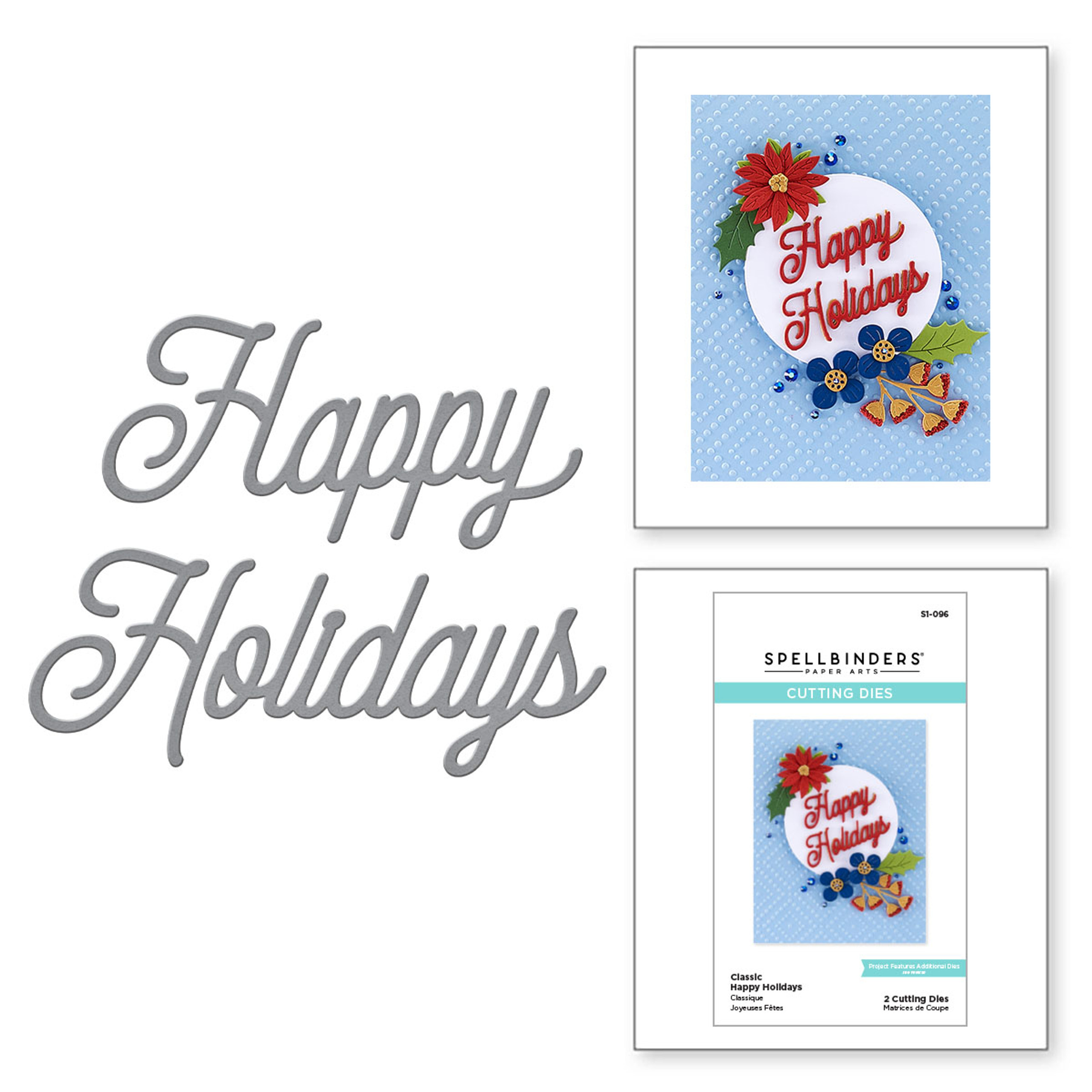 Classic Happy Holidays - Dies Classic Happy Holidays - Dies