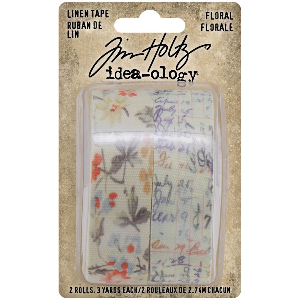 Floral - Idea-Ology - Linen Tape 1"X3yd 2/Pkg