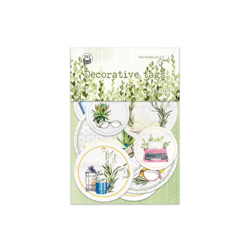 Decorative Tags 01 - The Garden of Books