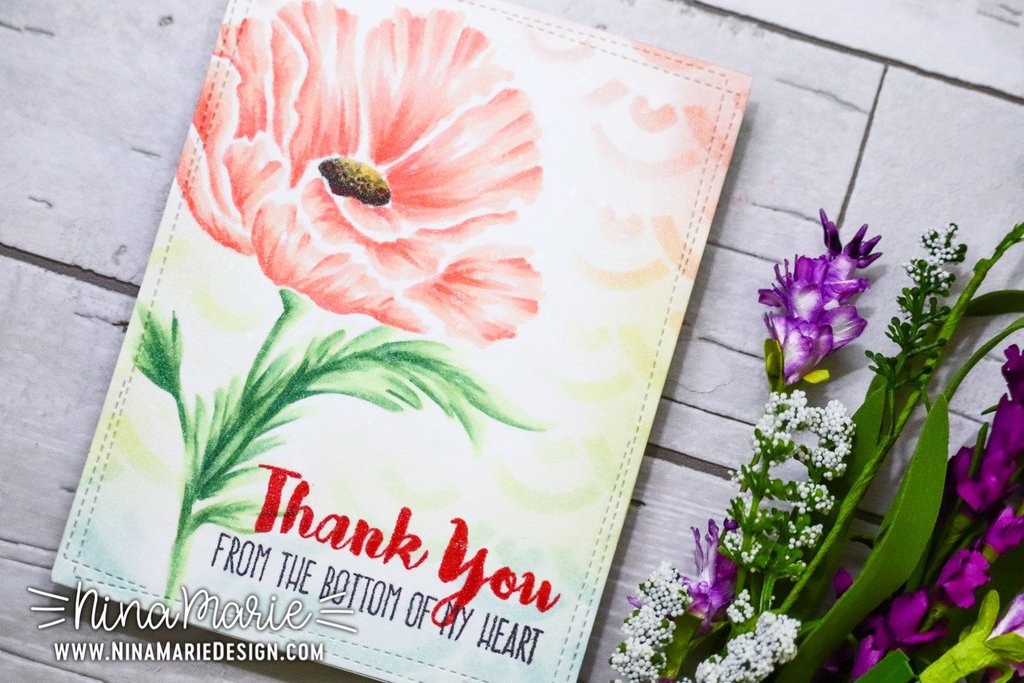 Poppy Bloom - Stencil