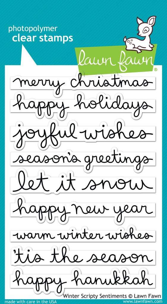Winter Scripty Sentiments