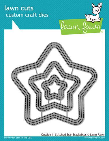 Outside in Stitched Star Stackables - Lawn Cuts Outside in Stitched Star Stackables - Lawn Cuts