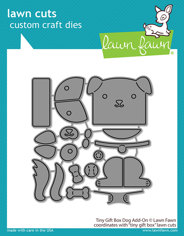 Tiny Gift Box Dog Add-On - Lawn Cuts Tiny Gift Box Dog Add-On - Lawn Cuts