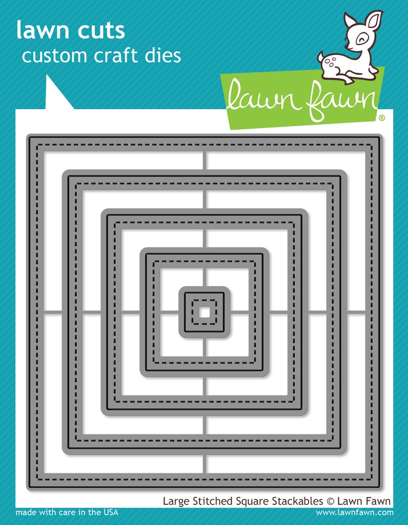 Large Stitched Square Stackables- lawn cuts Large Stitched Square Stackables- lawn cuts