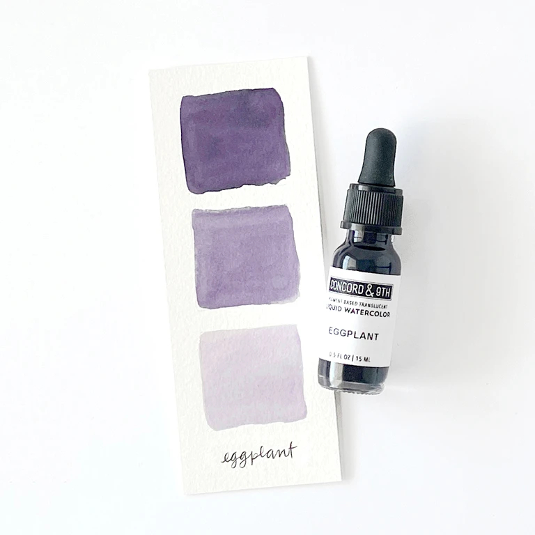 Eggplant - Liquid Watercolor
