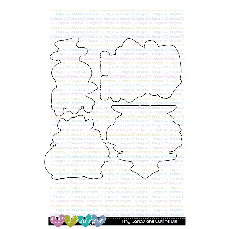 Tiny Canadians - Outline Metal Die