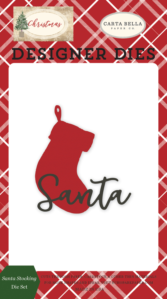 Santa Stocking Die Set - Carta Bella