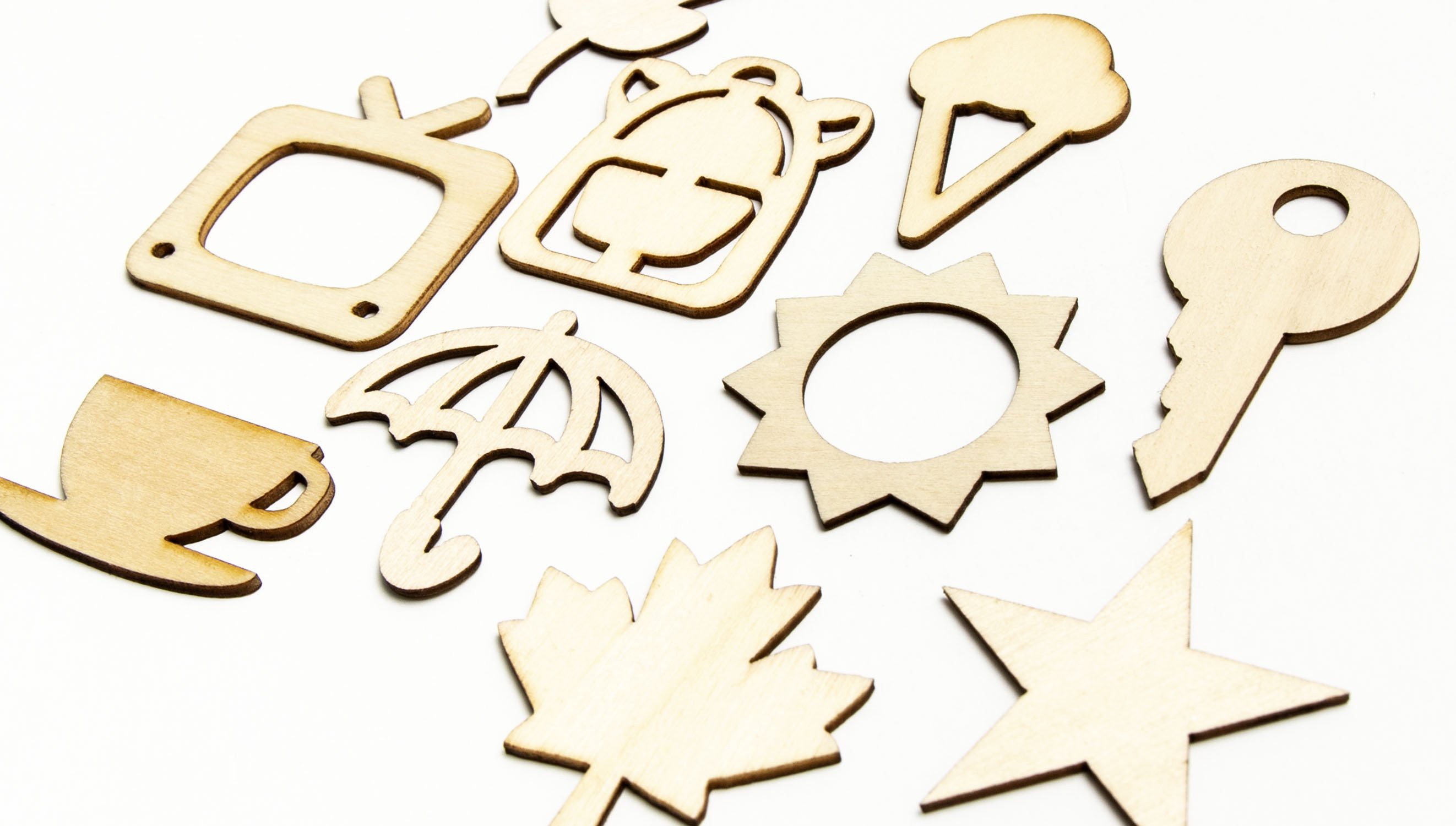 Wood Veneer Travel Icons - Travel Collection 2020