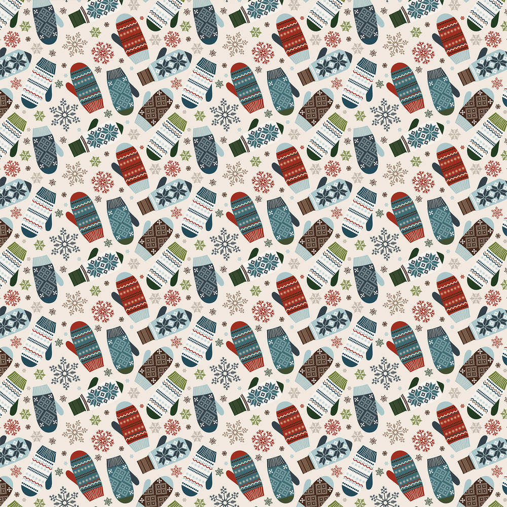 Smitten For Mittens - Let it Snow - Carta Bella Smitten For Mittens - Let it Snow - Carta Bella