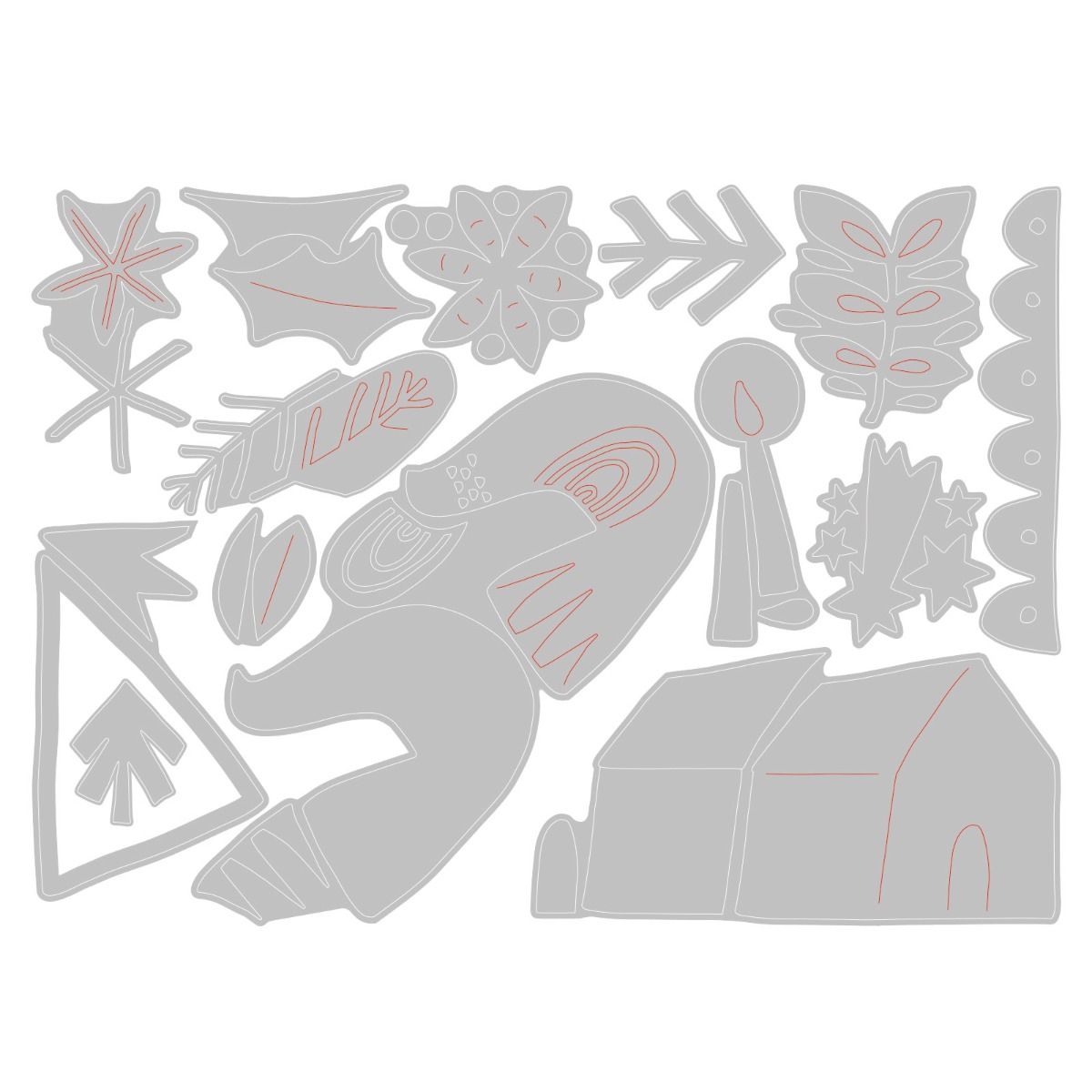 Funky Nordic - Sizzix Thinlits Dies By Tim Holtz Funky Nordic - Sizzix Thinlits Dies By Tim Holtz