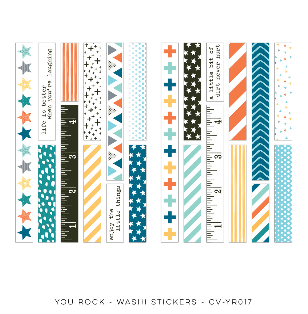 Washi Stickers - You Rock Washi Stickers - You Rock