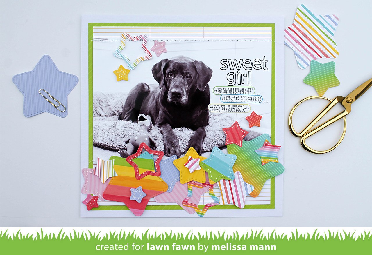 Outside in Stitched Star Stackables - Lawn Cuts