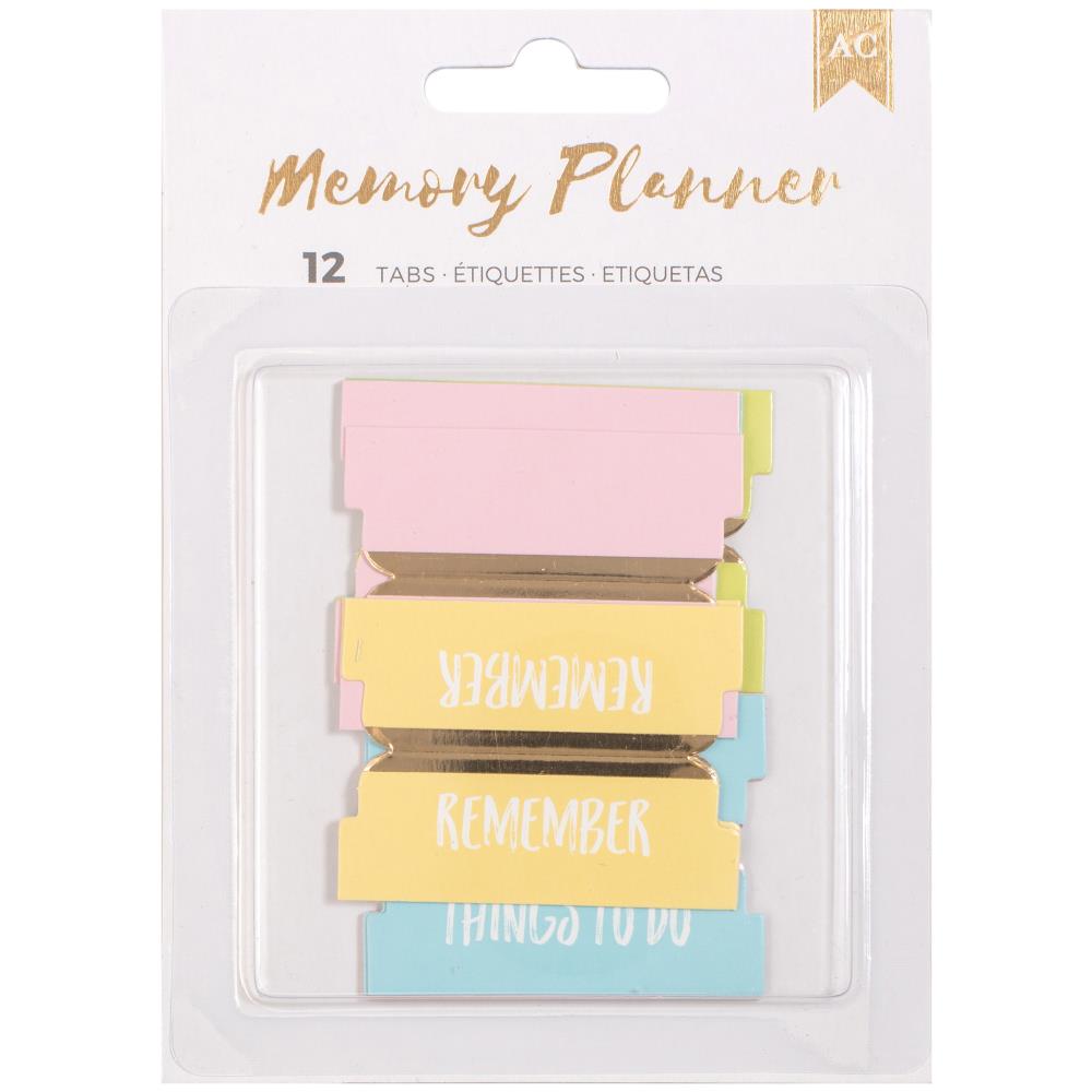 Adhesive Cardstock Tabs - Memory Planner - American Crafts