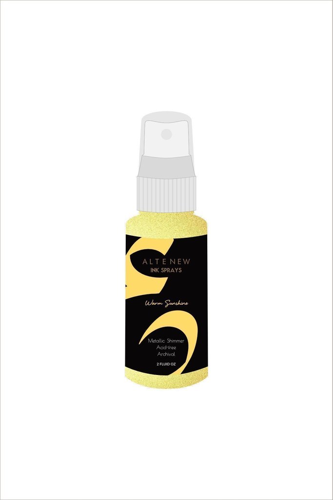 Warm Sunshine Metallic Shimmer - Ink Spray