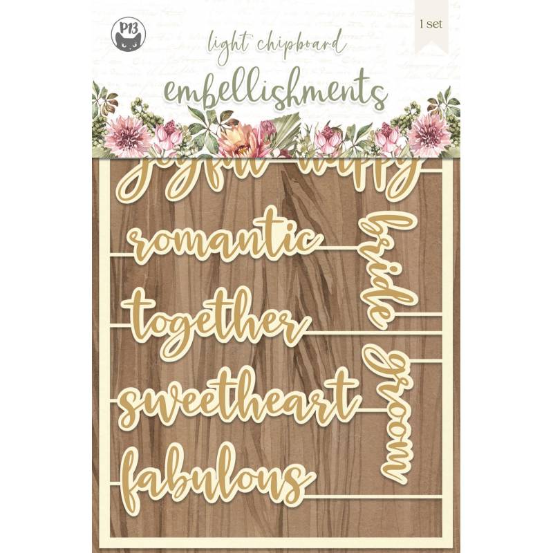 Always and forever 06 - Light Chipboard Embelishments - Always and Forever