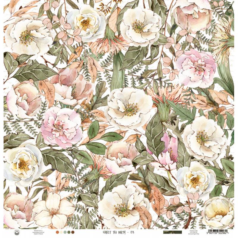 Paper 03 - 12"x12" - Forest Tea Party