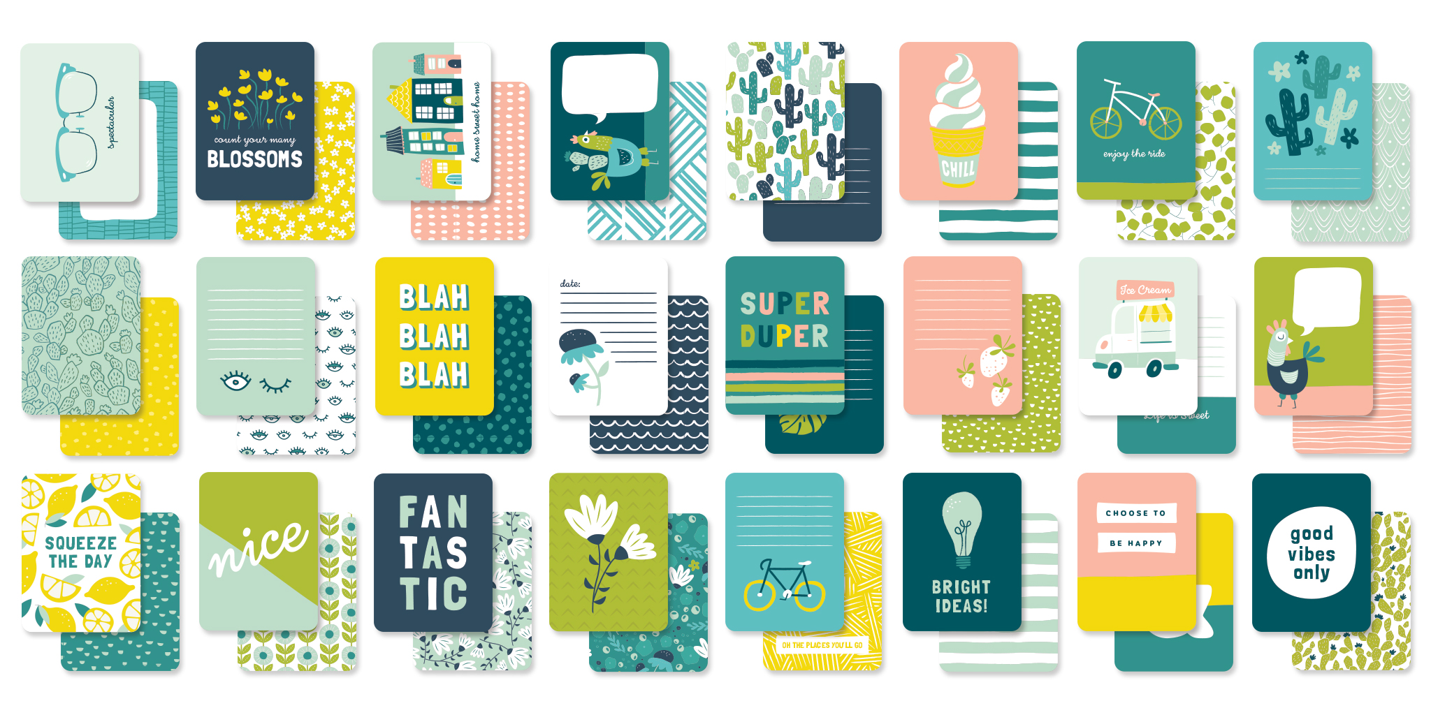 Journal Cards - Happy Days Collection - My MindÂ´s Eye