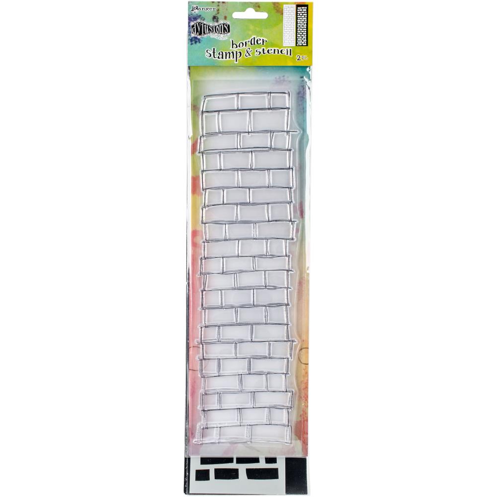 Brickwork 12" - Dyan Reaveley's Dylusions Cling Stamp