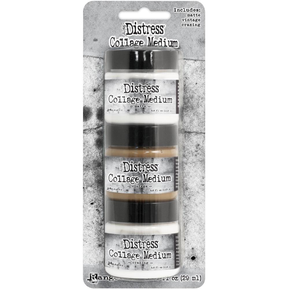 Distress Collage Mini Mediums - Tim Holtz - 1oz 3/Pkg