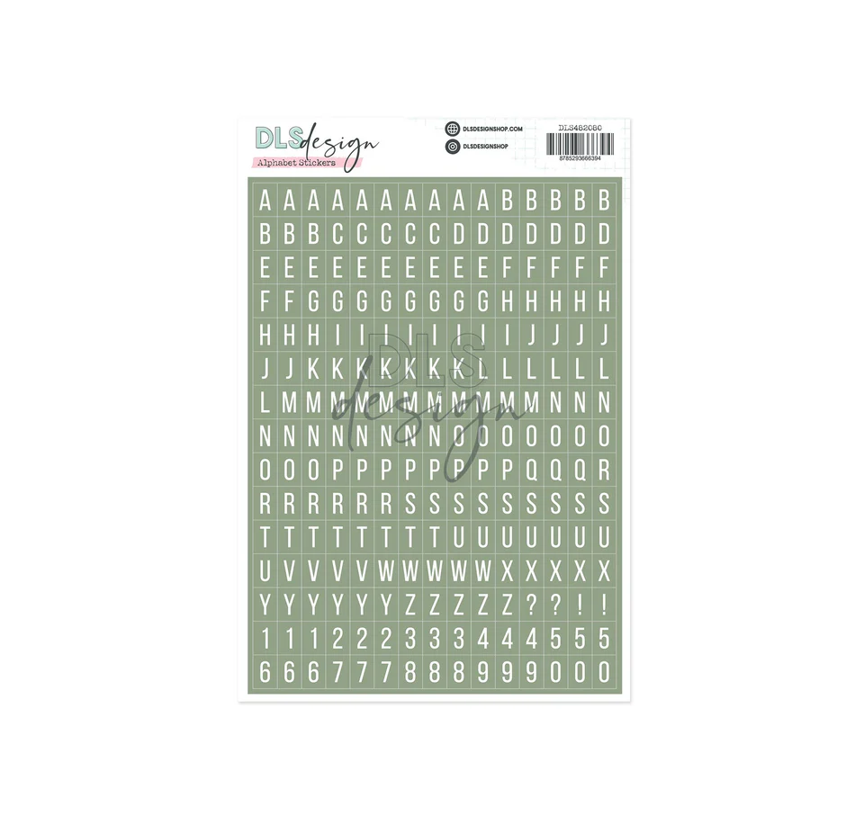 Alphabet Stickers Gilmo Soft Sage - Ten Signs Of Spring  Alphabet Stickers Gilmo Soft Sage - Ten Signs Of Spring