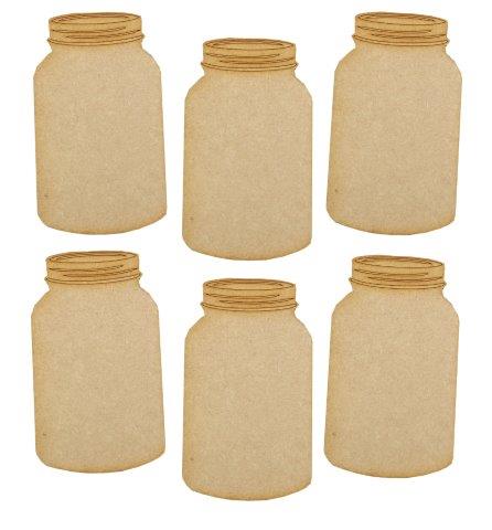Mdf Jars pack of 6 Mdf Jars pack of 6