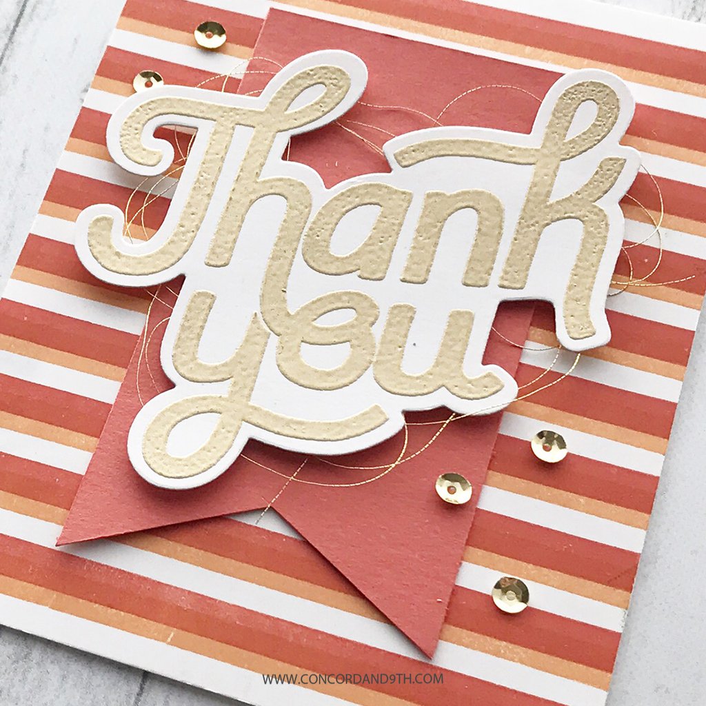 Triple-Step Thank You - Dies