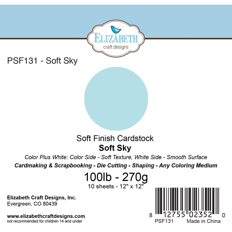 Soft Sky - Soft Finish Cardstock - 270gr - 12"x12" Soft Sky - Soft Finish Cardstock - 270gr - 12"x12"