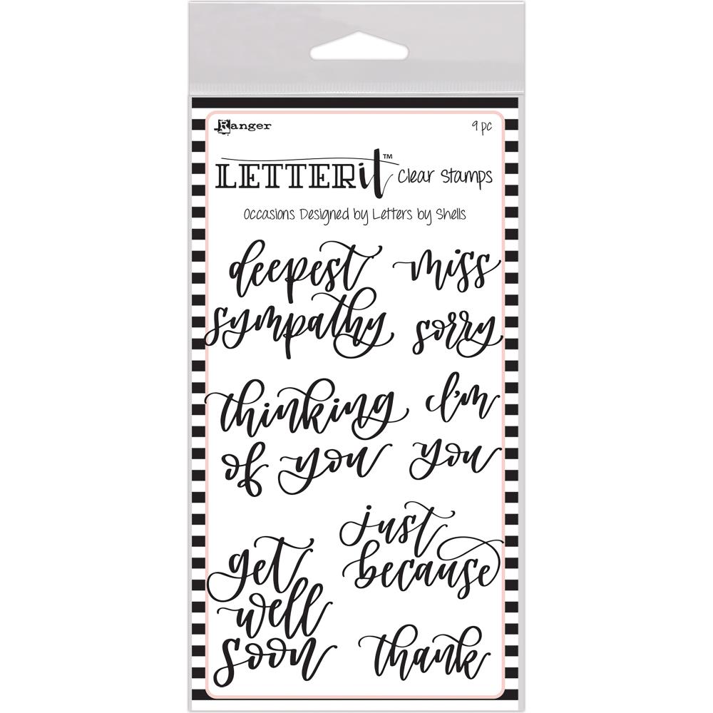 Occasions - Ranger Letter It Clear Stamp Set