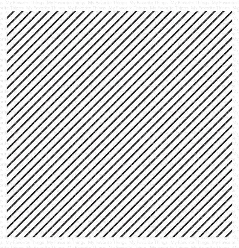 Diagonal Stripes - Rubber Stamp