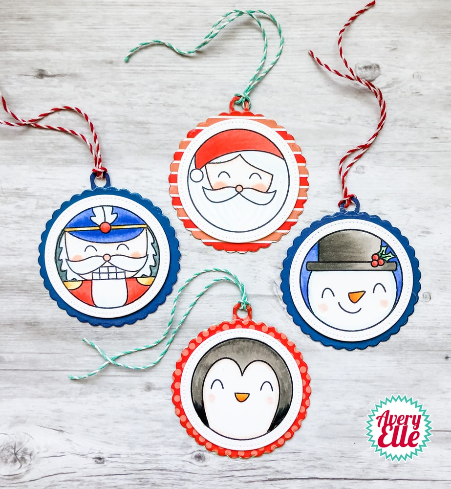 Holiday Circle Tags - Elle-ments