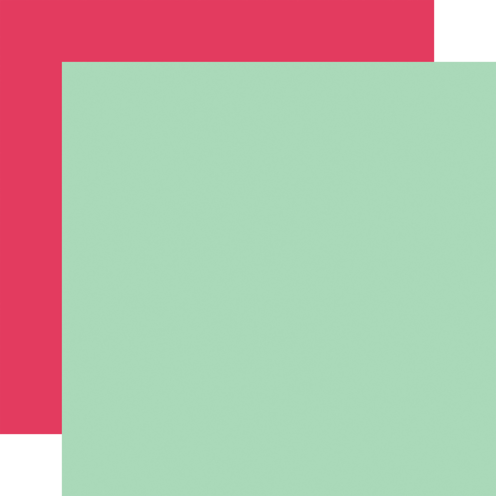 Mint/Dark Pink - Designer Solids - I am Mom - Echo Park