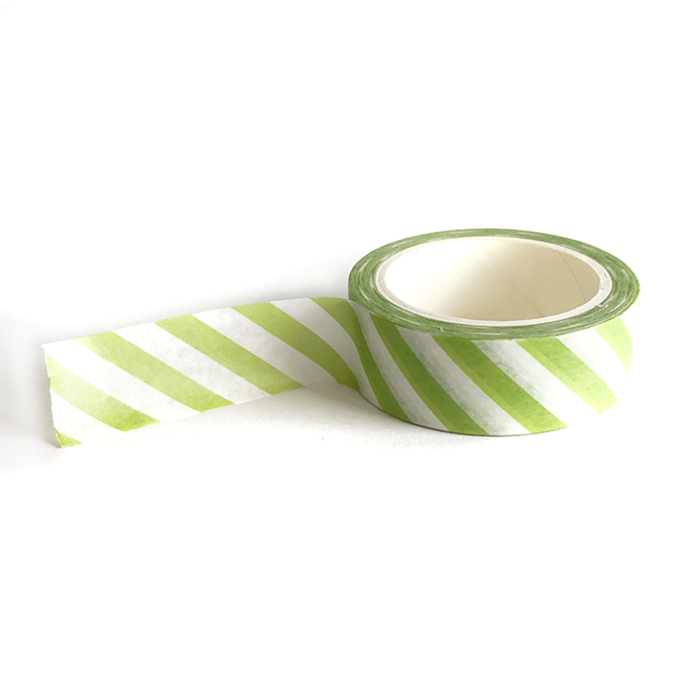 Lemon Grass Stripes Washi Tape 