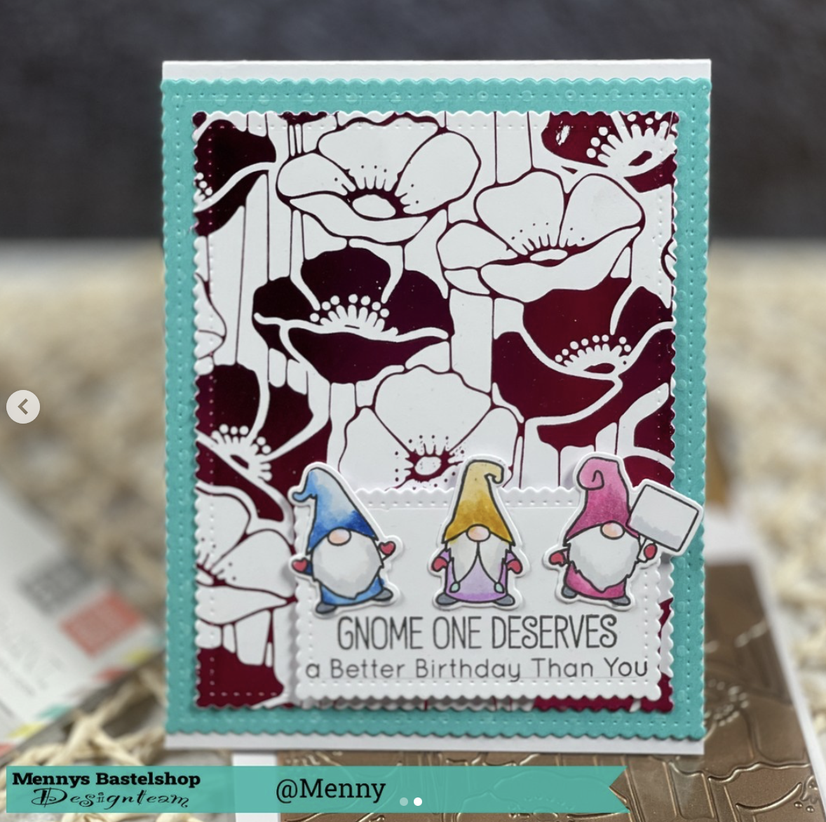 Poppy Field - Hot Foil Plate  Poppy Field - Hot Foil Plate