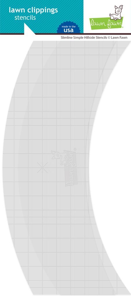 Slimline Simple Hillside - Stencil Slimline Simple Hillside - Stencil