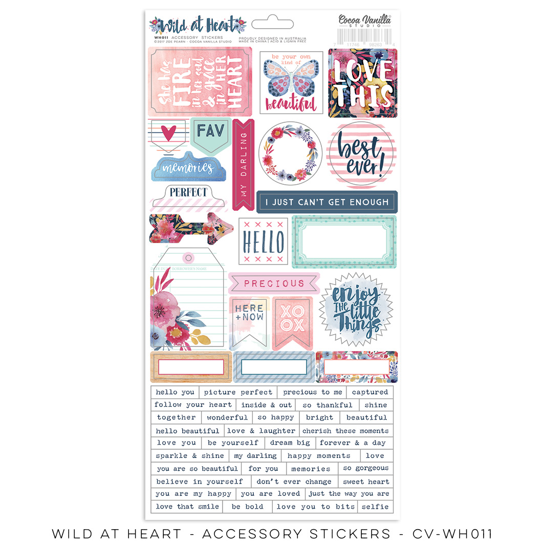 Accessory Stickers - Wild At Heart Accessory Stickers - Wild At Heart