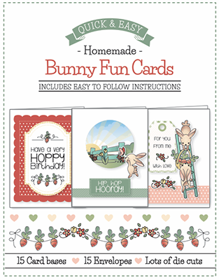 Bunny Fun Cards  - Die-Cut Card Kit