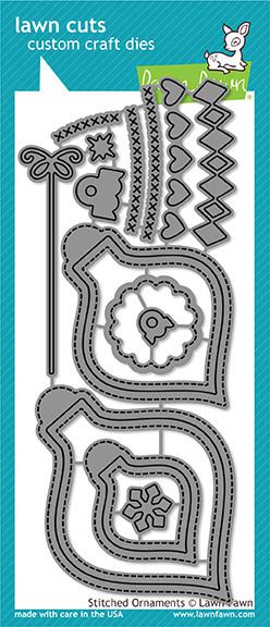 Stitched Ornaments- lawn cuts Stitched Ornaments- lawn cuts