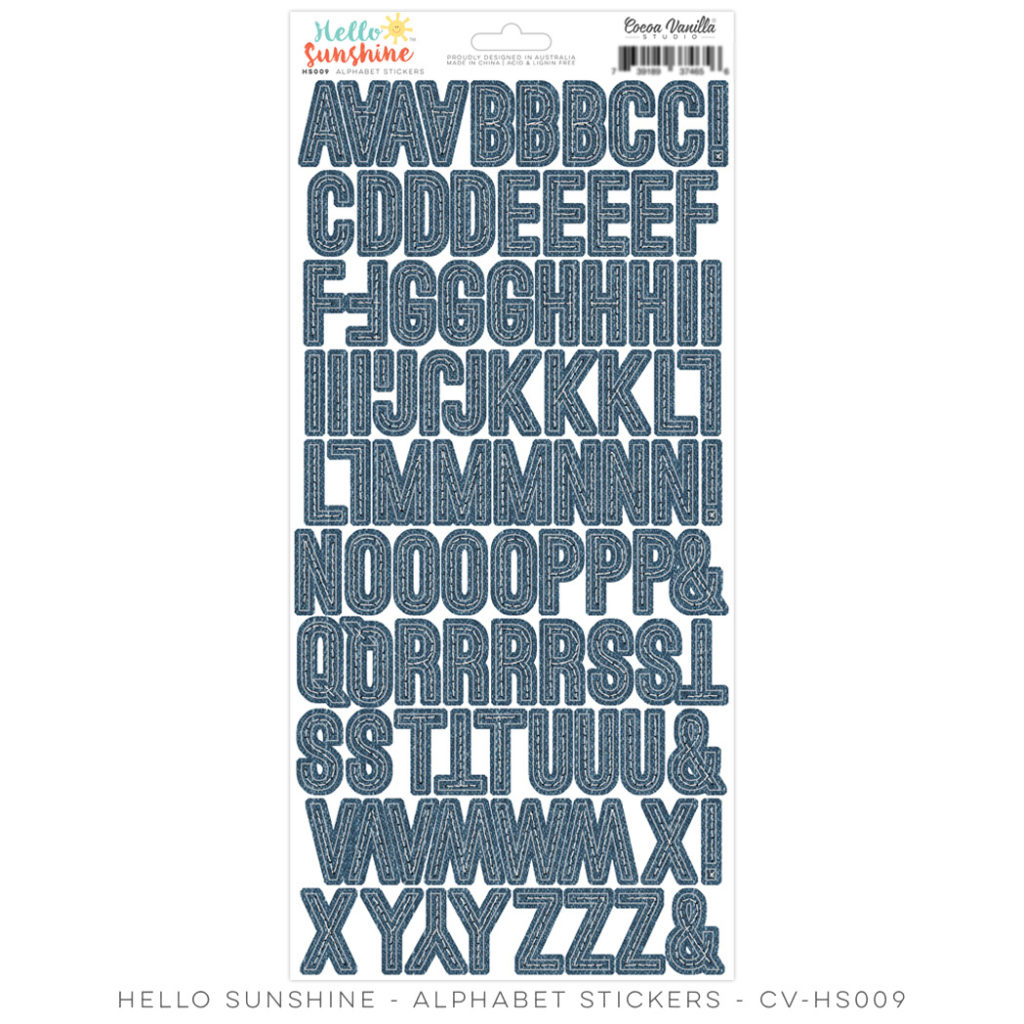 Alphabet Stickers - Hello Sunshine