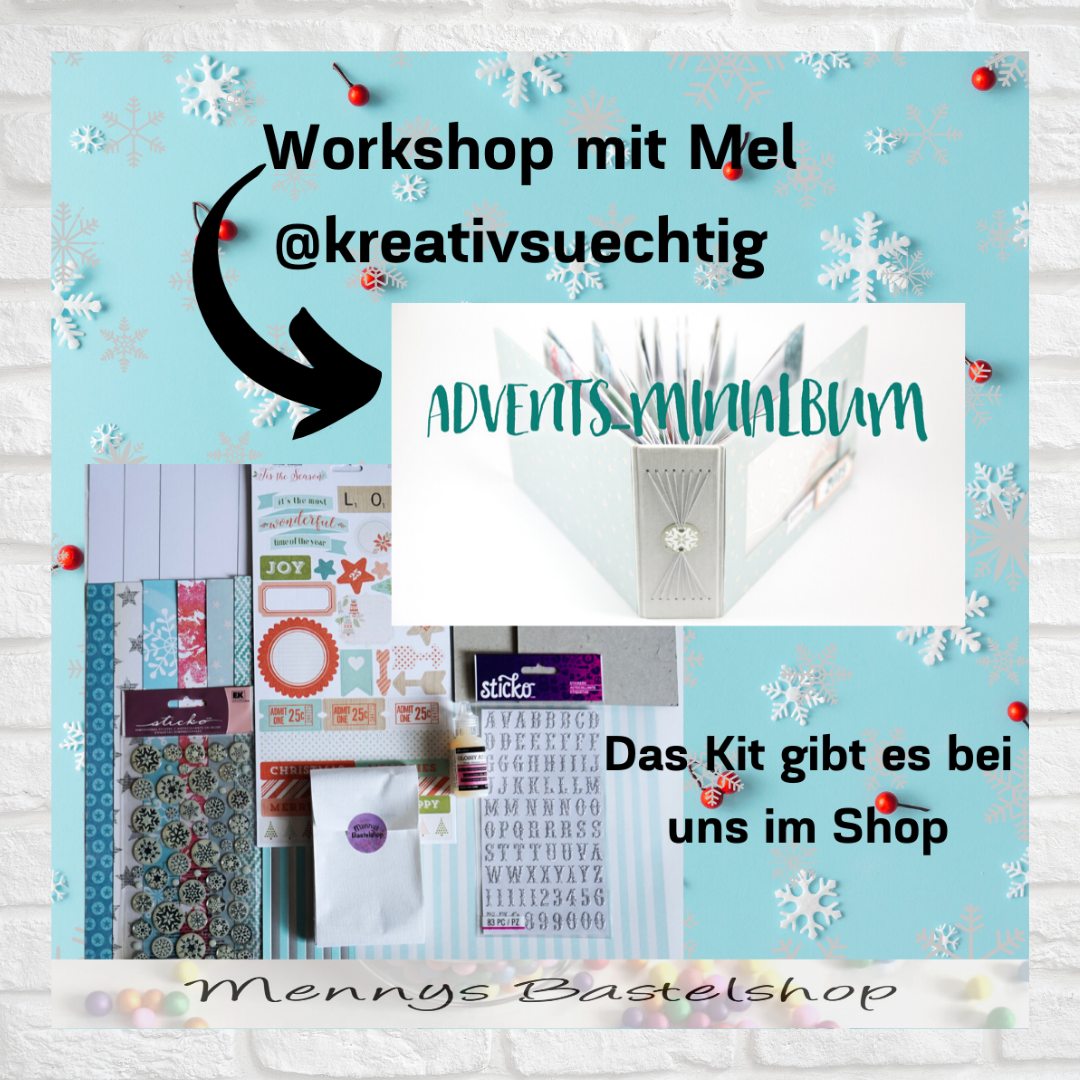 Advents-Minialbum Kit - incl. Workhop von Mel @KreativSÜCHTIG und gratis Stempel Advents-Minialbum Kit - incl. Workhop von Mel @KreativSÜCHTIG und gratis Stempel