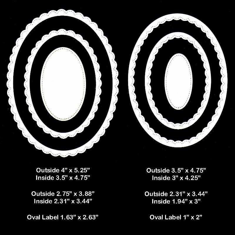 Fancy Frames Oval - Dies