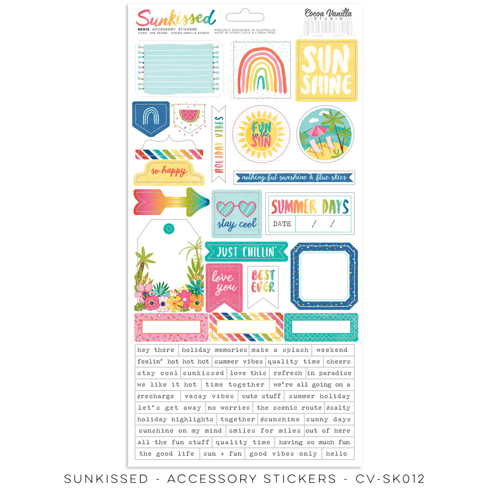 Sunkissed - Accessory Stickers