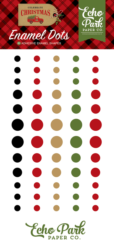 Celebrate Christmas Enamel Dots - Echo Park
