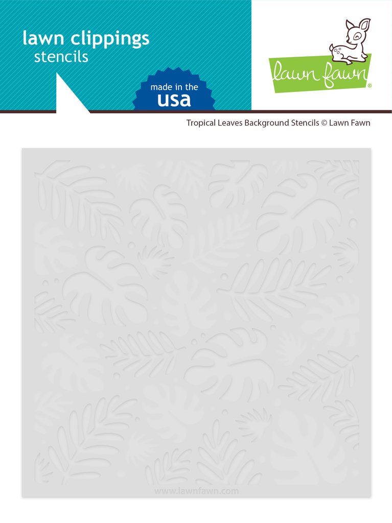 Tropical Leaves Background - Stencil Tropical Leaves Background - Stencil