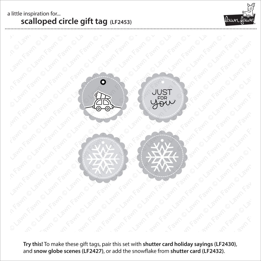 Scalloped Circle Gift Tag - Lawn Cuts Scalloped Circle Gift Tag - Lawn Cuts