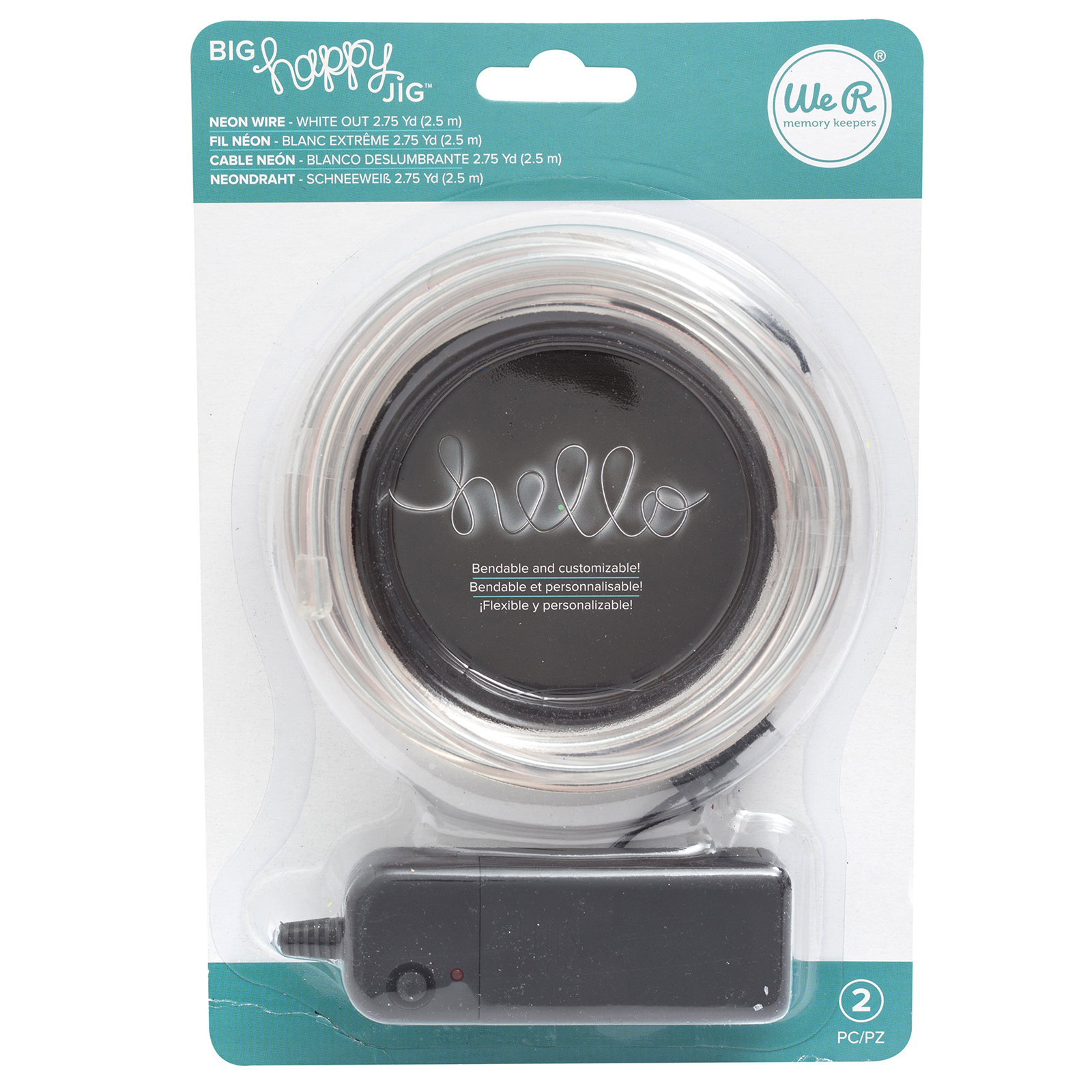 White Out - Neon Wire - BIG Happy Jig - We R Memory Keepers White Out - Neon Wire - BIG Happy Jig - We R Memory Keepers