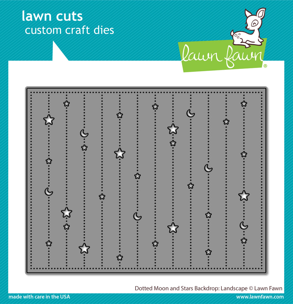 Dotted Moon and Stars Backdrop: Landscape - Lawn Cuts Dotted Moon and Stars Backdrop: Landscape - Lawn Cuts