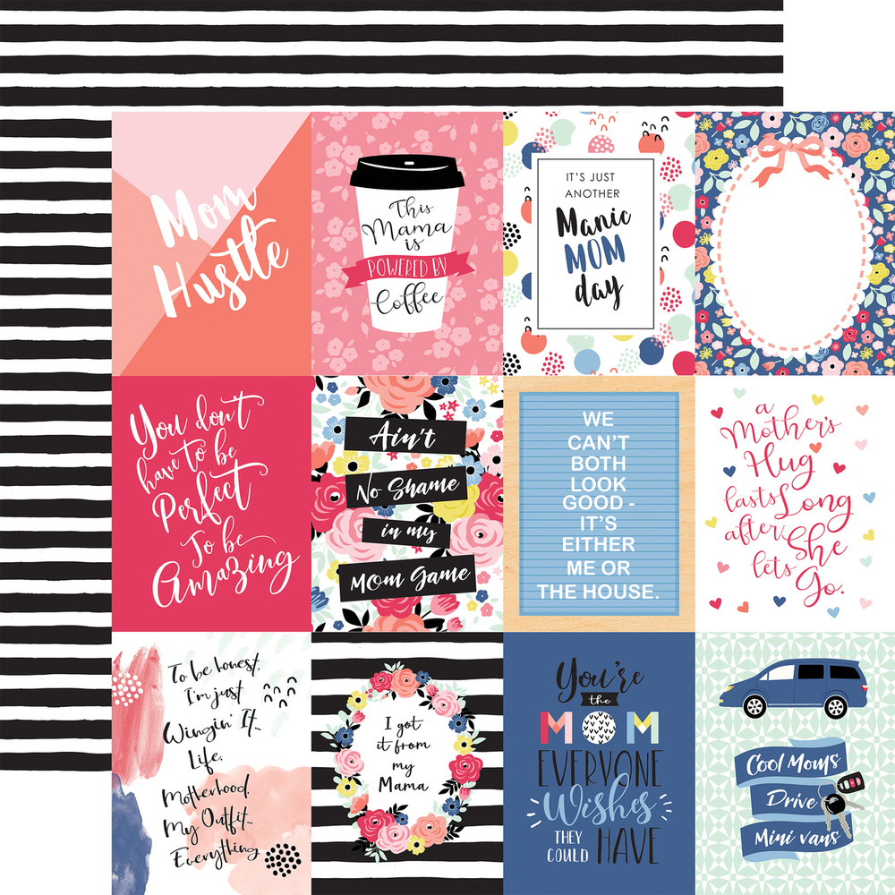 3x4 Journaling Cards - I am Mom - Echo Park